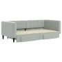 Trundle sofa bed with drawers light gray velvet 90x190 cm by vidaXL, Beds and slatted bases - Ref: Foro24-3196752, Price: 284...