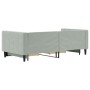 Trundle sofa bed with drawers light gray velvet 90x190 cm by vidaXL, Beds and slatted bases - Ref: Foro24-3196752, Price: 289...
