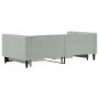 Trundle sofa bed with drawers light gray velvet 90x190 cm by vidaXL, Beds and slatted bases - Ref: Foro24-3196752, Price: 284...