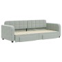 Sofá cama nido con cajones terciopelo gris claro 80x200 cm de vidaXL, Camas y somieres - Ref: Foro24-3196970, Precio: 307,56 ...