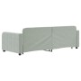 Sofá cama nido con cajones terciopelo gris claro 80x200 cm de vidaXL, Camas y somieres - Ref: Foro24-3196970, Precio: 307,56 ...