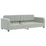 Trundle sofa bed with drawers light gray velvet 80x200 cm by vidaXL, Beds and slatted bases - Ref: Foro24-3196970, Price: 302...