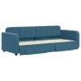 Sofá cama nido con cajones terciopelo azul 80x200 cm de vidaXL, Camas y somieres - Ref: Foro24-3196969, Precio: 285,97 €, Des...
