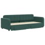 Trundle sofa bed with drawers dark green velvet 80x200 cm by vidaXL, Beds and slatted bases - Ref: Foro24-3196972, Price: 291...