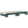 Sofá cama nido con cajones terciopelo verde oscuro 80x200 cm de vidaXL, Camas y somieres - Ref: Foro24-3196972, Precio: 287,8...