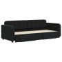 Sofá cama nido con cajones terciopelo negro 80x200 cm de vidaXL, Camas y somieres - Ref: Foro24-3196974, Precio: 293,64 €