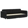 Sofá cama nido con cajones terciopelo negro 80x200 cm de vidaXL, Camas y somieres - Ref: Foro24-3196974, Precio: 288,26 €, De...