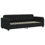 Sofá cama nido con cajones terciopelo negro 80x200 cm de vidaXL, Camas y somieres - Ref: Foro24-3196974, Precio: 293,64 €