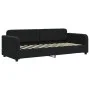 Sofá cama nido con cajones terciopelo negro 80x200 cm de vidaXL, Camas y somieres - Ref: Foro24-3196974, Precio: 288,26 €, De...