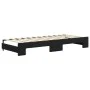 Sofá cama nido con cajones terciopelo negro 80x200 cm de vidaXL, Camas y somieres - Ref: Foro24-3196974, Precio: 288,26 €, De...