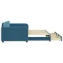 Trundle sofa bed with drawers blue velvet 90x200 cm by vidaXL, Beds and slatted bases - Ref: Foro24-3196976, Price: 313,50 €,...