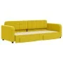 Sofá cama nido con cajones terciopelo amarillo 80x200 cm de vidaXL, Camas y somieres - Ref: Foro24-3196975, Precio: 277,97 €,...
