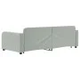 Trundle sofa bed with drawers light gray velvet 90x200 cm by vidaXL, Beds and slatted bases - Ref: Foro24-3196977, Price: 295...