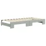 Trundle sofa bed with drawers light gray velvet 90x200 cm by vidaXL, Beds and slatted bases - Ref: Foro24-3196977, Price: 295...
