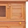 Small animal house, wooden rabbit cage with 4 doors. by vidaXL, Cages and habitats for small animals - Ref: Foro24-170159, Pr...