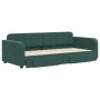 Trundle sofa bed with drawers dark green velvet 90x200 cm by vidaXL, Beds and slatted bases - Ref: Foro24-3196979, Price: 311...