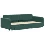 Trundle sofa bed with drawers dark green velvet 90x200 cm by vidaXL, Beds and slatted bases - Ref: Foro24-3196979, Price: 307...