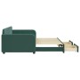Trundle sofa bed with drawers dark green velvet 90x200 cm by vidaXL, Beds and slatted bases - Ref: Foro24-3196979, Price: 311...