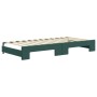 Trundle sofa bed with drawers dark green velvet 90x200 cm by vidaXL, Beds and slatted bases - Ref: Foro24-3196979, Price: 311...