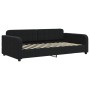 Sofá cama nido con cajones terciopelo negro 90x200 cm de vidaXL, Camas y somieres - Ref: Foro24-3196981, Precio: 300,26 €, De...
