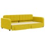 Ausziehbares Schlafsofa mit Schubladen aus gelbem Samt, 90 x 200 cm von vidaXL, Betten und Lattenroste - Ref: Foro24-3196982,...
