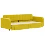 Trundle sofa bed with drawers yellow velvet 90x200 cm by vidaXL, Beds and slatted bases - Ref: Foro24-3196982, Price: 287,73 ...