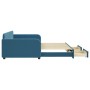 Sofá cama nido con cajones terciopelo azul 100x200 cm de vidaXL, Camas y somieres - Ref: Foro24-3196983, Precio: 322,39 €