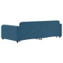 Trundle sofa bed with drawers blue velvet 100x200 cm by vidaXL, Beds and slatted bases - Ref: Foro24-3196983, Price: 303,92 €...
