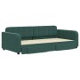 Trundle sofa bed with drawers dark green velvet 100x200 cm by vidaXL, Beds and slatted bases - Ref: Foro24-3196986, Price: 30...