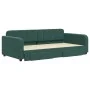 Trundle sofa bed with drawers dark green velvet 100x200 cm by vidaXL, Beds and slatted bases - Ref: Foro24-3196986, Price: 30...