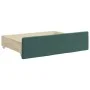 Trundle sofa bed with drawers dark green velvet 100x200 cm by vidaXL, Beds and slatted bases - Ref: Foro24-3196986, Price: 30...