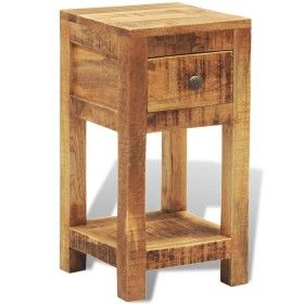 Nightstand with 1 drawer made of solid mango wood by vidaXL, Nightstands - Ref: Foro24-241090, Price: 140,48 €, Discount: %