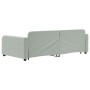 Sofá cama nido con cajones terciopelo gris claro 100x200 cm de vidaXL, Camas y somieres - Ref: Foro24-3196984, Precio: 351,23...