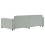 Trundle sofa bed with drawers light gray velvet 100x200 cm by vidaXL, Beds and slatted bases - Ref: Foro24-3196984, Price: 34...