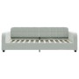 Sofá cama nido con cajones terciopelo gris claro 100x200 cm de vidaXL, Camas y somieres - Ref: Foro24-3196984, Precio: 351,23...