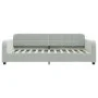 Trundle sofa bed with drawers light gray velvet 100x200 cm by vidaXL, Beds and slatted bases - Ref: Foro24-3196984, Price: 34...