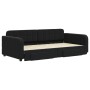 Ausziehbares Schlafsofa mit Schubladen aus schwarzem Samt, 100 x 200 cm von vidaXL, Betten und Lattenroste - Ref: Foro24-3196...