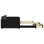 Sofá cama nido con cajones terciopelo negro 100x200 cm de vidaXL, Camas y somieres - Ref: Foro24-3196988, Precio: 311,39 €, D...