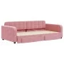 Sofá cama nido con cajones terciopelo rosa 100x200 cm de vidaXL, Camas y somieres - Ref: Foro24-3196987, Precio: 308,38 €, De...