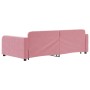 Ausziehbares Schlafsofa mit rosa Samtschubladen 100x200 cm von vidaXL, Betten und Lattenroste - Ref: Foro24-3196987, Preis: 3...