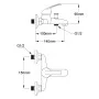 Chrome Bathroom Shower Mixer Tap Kit by vidaXL, Faucets - Ref: Foro24-140832, Price: 36,08 €, Discount: %
