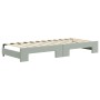 Trundle sofa bed with drawers light gray velvet 80x200 cm by vidaXL, Beds and slatted bases - Ref: Foro24-3196994, Price: 484...