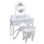 Dressing table with mirror and stool 7 drawers white by vidaXL, Bedroom Dressers - Ref: Foro24-241002, Price: 264,41 €, Disco...