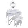 Dressing table with mirror and stool 7 drawers white by vidaXL, Bedroom Dressers - Ref: Foro24-241002, Price: 258,53 €, Disco...
