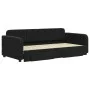 Trundle sofa bed with drawers black velvet 90x190 cm by vidaXL, Beds and slatted bases - Ref: Foro24-3196992, Price: 284,92 €...