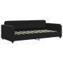 Sofá cama nido con cajones terciopelo negro 90x190 cm de vidaXL, Camas y somieres - Ref: Foro24-3196992, Precio: 287,15 €, De...