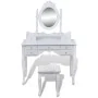 Dressing table with mirror and stool 7 drawers white by vidaXL, Bedroom Dressers - Ref: Foro24-241002, Price: 258,53 €, Disco...