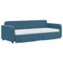 Trundle sofa bed with drawers blue velvet 80x200 cm by vidaXL, Beds and slatted bases - Ref: Foro24-3196993, Price: 456,15 €,...