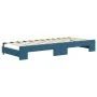 Trundle sofa bed with drawers blue velvet 80x200 cm by vidaXL, Beds and slatted bases - Ref: Foro24-3196993, Price: 456,15 €,...