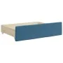Trundle sofa bed with drawers blue velvet 80x200 cm by vidaXL, Beds and slatted bases - Ref: Foro24-3196993, Price: 456,15 €,...